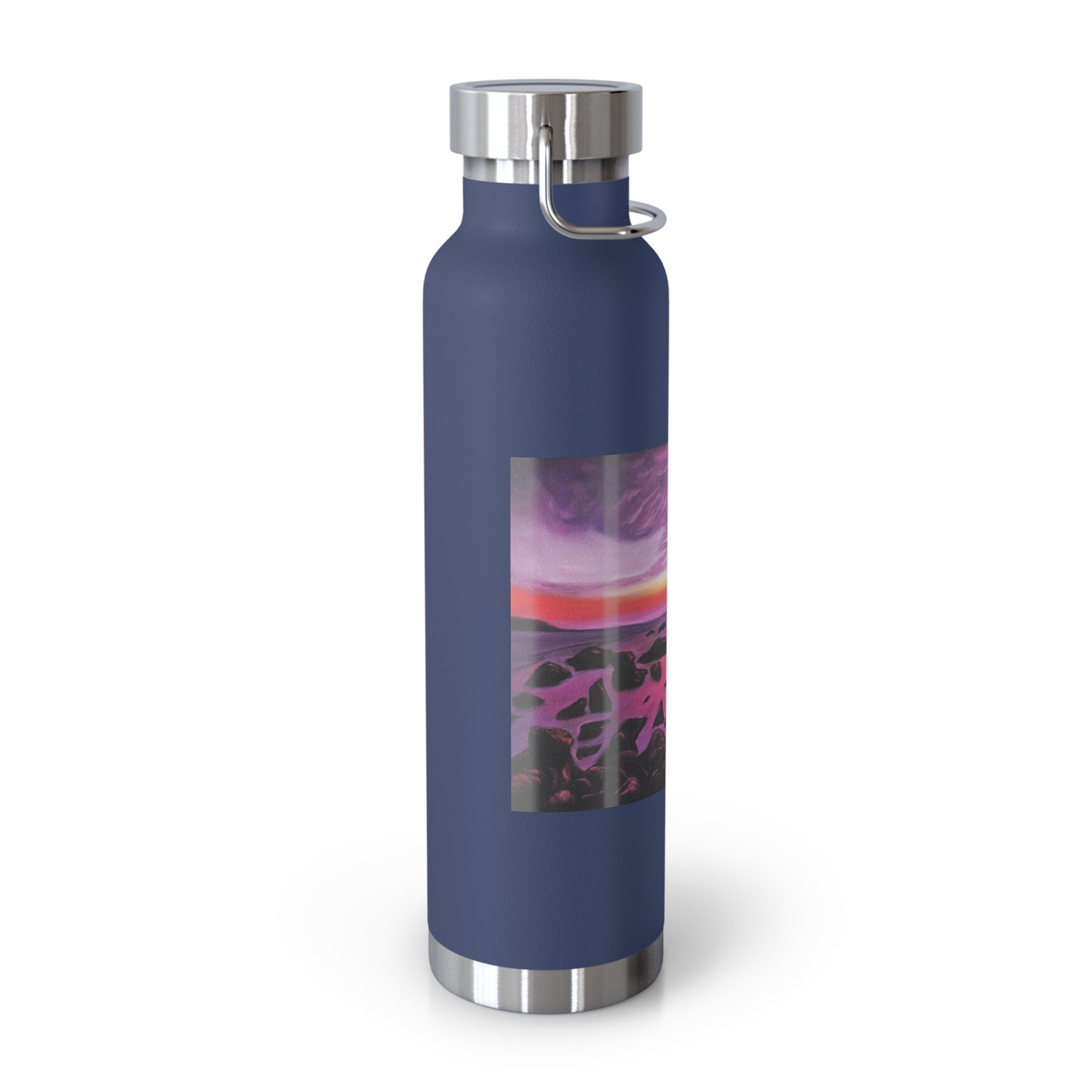 "Sunset at Sea" Copper Vacuum Insulated Bottle, 22oz