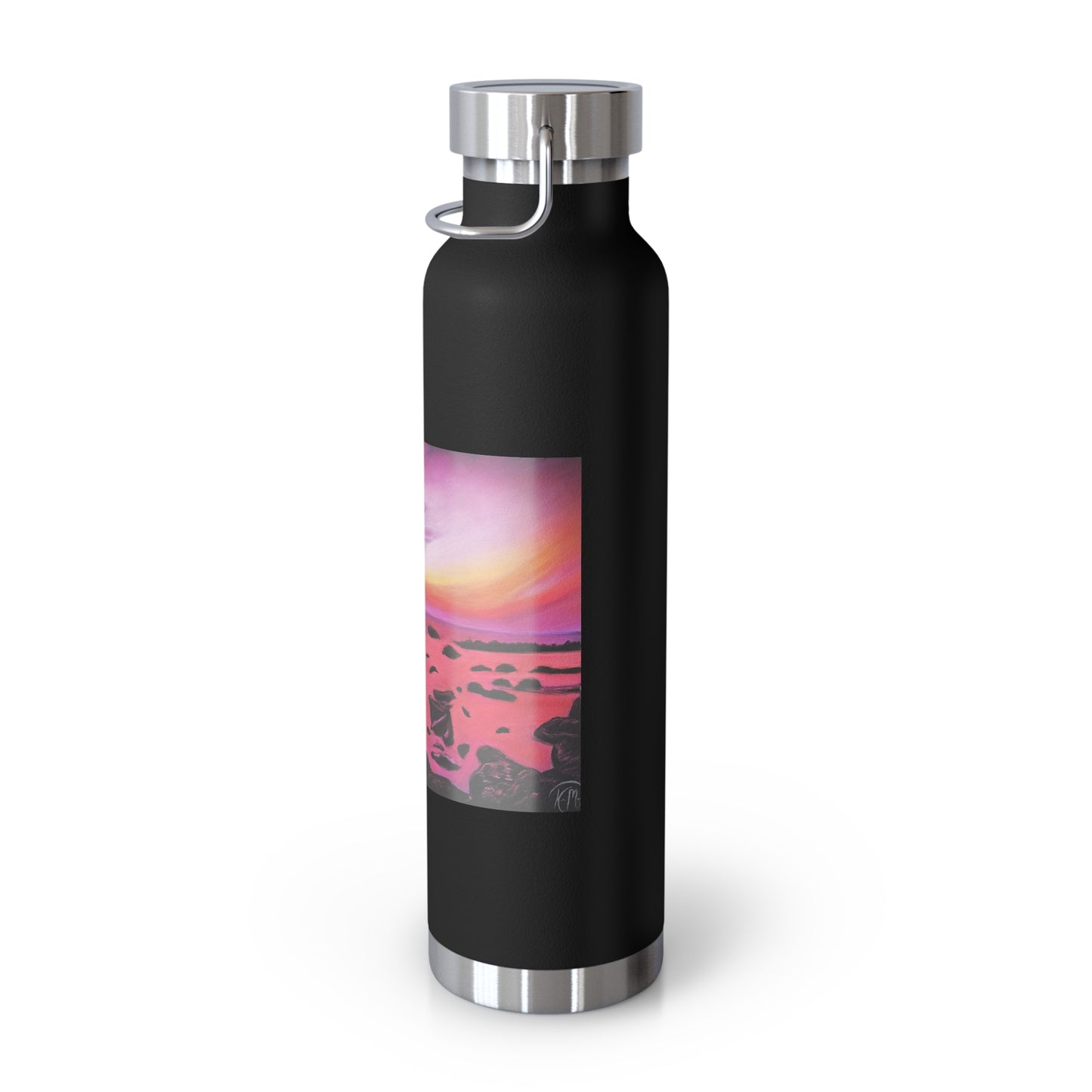"Sunset at Sea" Copper Vacuum Insulated Bottle, 22oz